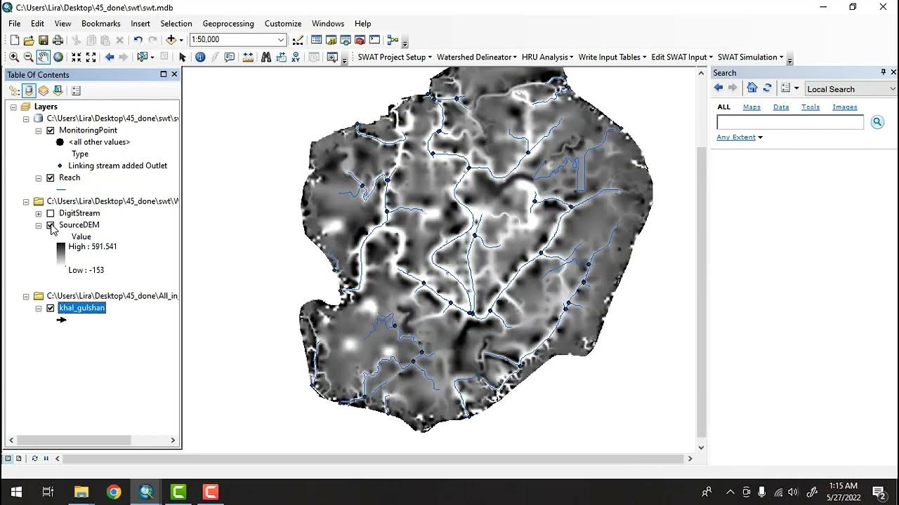 How to delineate catchment from a dem YouTube