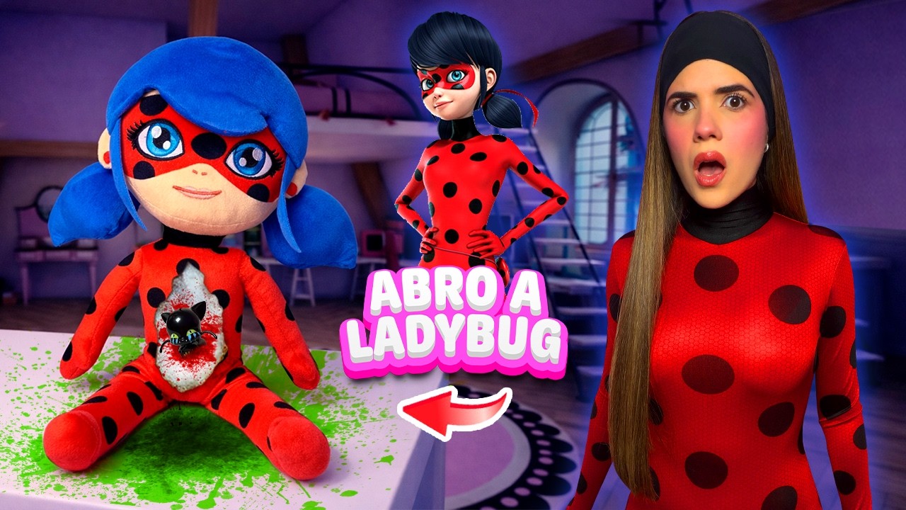 ABRÍ un PELUCHE de MIRACULOUS LADYBUG y descubrí que algo OSCURO😱🚫 | Ani Cat😻