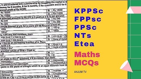 Past paper SS Maths 2018 | Maths Lecturer MCQs | KPPSC | FPPSc | PPSc | @learn_maths | NTS | Etea|
