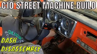 Street Machine C10 Build:  Dash Disassembly