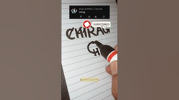 Chirag name logo💥comment your names👀 #shorts #youtubeshorts #logo