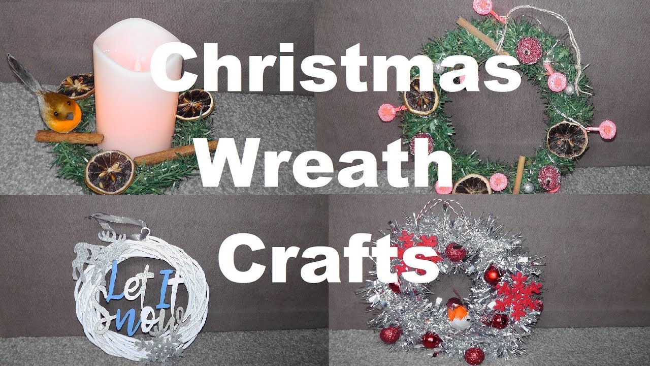 Poundland Christmas Wreath Crafts 2019 YouTube
