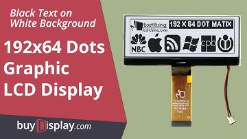 4.3"COG 192x64 Display Graphic LCDs Module with IST3020,Font Chip