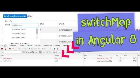 How to use RxJS Switchmap in Angular 8 autocomplete