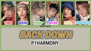 P1harmony - Back Down [Color Coded/Sub Ita] Resimi