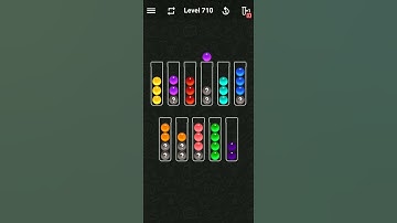 Ball Sort Color Water Puzzle Solution Level 710