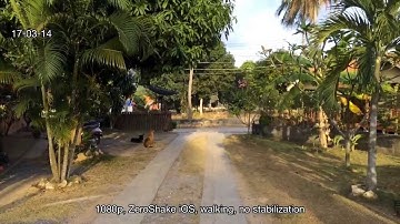 ZeroShake video stabilization demo, walking