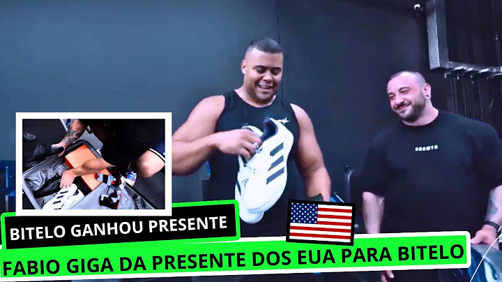 FABIO GIGA compra presente nós 🇺🇸 para o BITELO