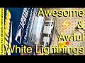 Awesome  awful white lightnings
