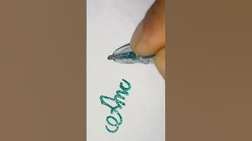 Latest name Anchal in cursive writing//#shorts #kdsclasseschakalwanshi #cursivewriting #drawing