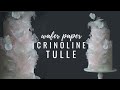 How to make wafer paper flexible crinoline tulle lace  my exact recipe  florea cakes