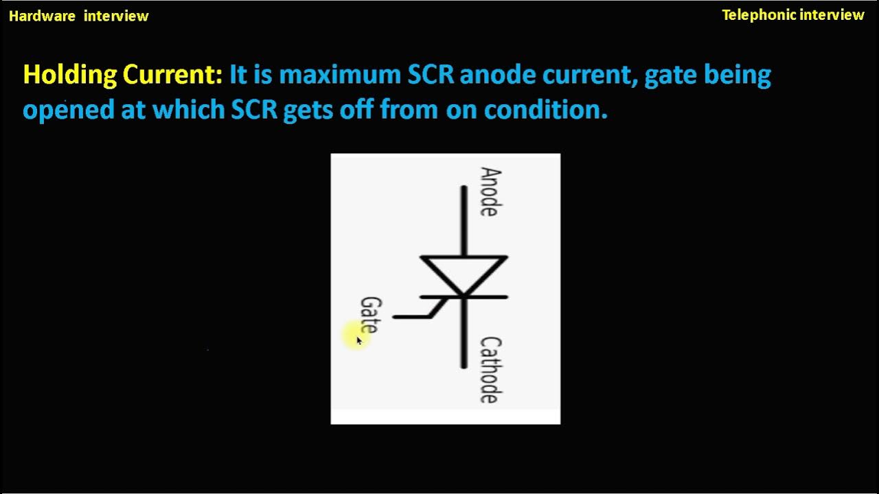 Holding current what is scr holding current how scr off from on