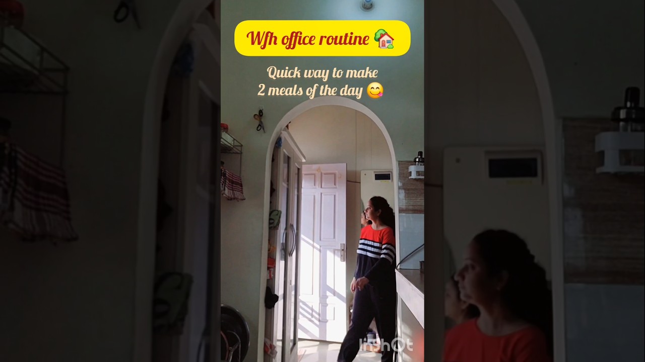 Routine with office #wfh #minivlog #trending #weightloss #shorts #fitness #viral #food #yt