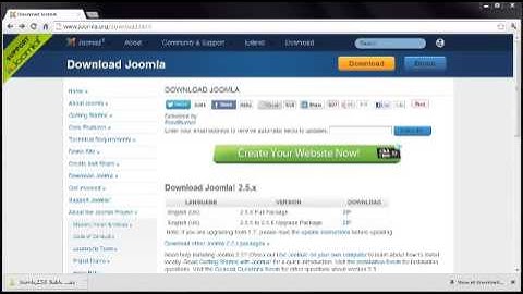 Joomla 2 5 Tutorial   Lesson 5   Standard Installation
