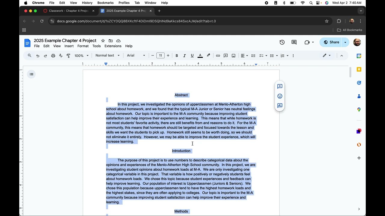 Stats Ch 4 Project Task 13 - Formatting