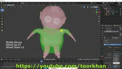 Blender Tutorial Ghost, Eeve Ghost modeling, Blender 2 8+ Tutorial Ghost, by Toor Khan