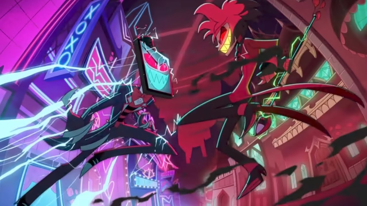 HAZBINHOTEL S2 1st No.55ヴォックス VOX アラスター Alastor VS Vox! | Video - Hazbin Hotel S2 - YouTube