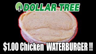 Dollar Tree $1.00 Chicken WATERBURGER!  WHAT ARE WE EATING??  The Wolfe Pit