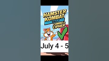Hamster Kombat GameDev Daily Combo & Daily Cipher July 4 - 5 Claim Your Rewards!