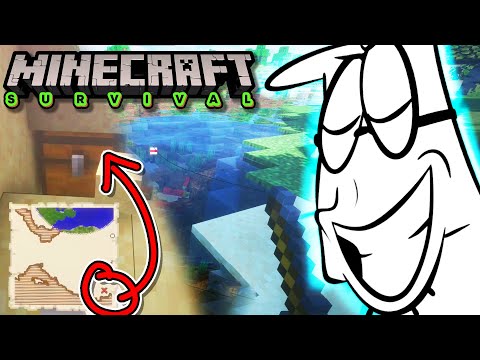 Finding Buried Treasure + Fishing in Minecraft Survival!