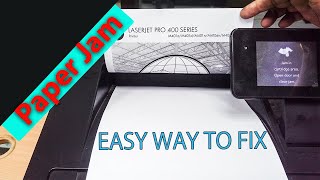 How To Fix Paper Jam Problem Hp Laser Jet Pro 400 Printer