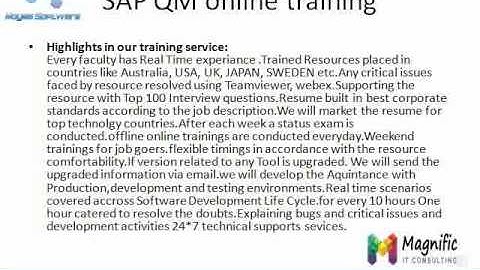 sap qm online training in uk