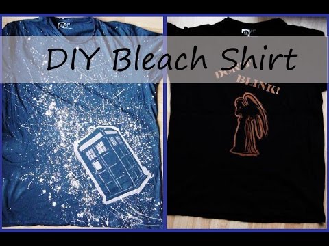 DIY Bleach Shirt - Gift Idea - YouTube