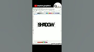 Create shadow text effect in CorelDRAW tutorial ❤️🙏 #trending #coreldraw #design #tutorial #shorts