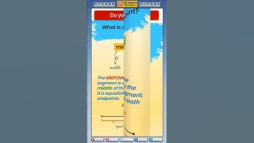 ▶️What is a midpoint? ▶️What is the definition of a midpoint? | Coordinate geometry in 1 minute