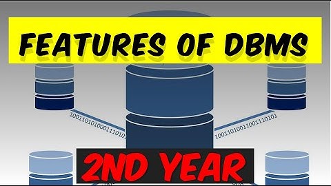 ICS Computer Part 2, Ch 1 | Features of Database System | Inter Part 2 Computer|Features of Dbms