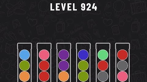 Ball Sort Puzzle Level 924 #ballsortpuzzle #ballsortpuzzlegameplay #puzzlegame #mobile games
