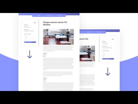 How to Create a Sticky Sidebar for Your Blog Post Template with Divi