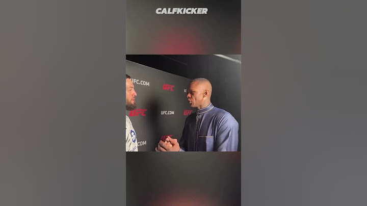 Israel Adesanya and Nassourdine Imavov show respect after their match