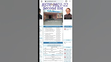 Bstc Second list 2022| Bstc 2nd list | cutoff 2021 | bstc second list kab tak | Bstc Counseling