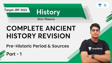COMPLETE ANCIENT HISTORY REVISION | Pre-Historic Period & Sources | Session-1 | Shiv Kumar Meena