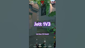 Jett 1V3 Clean Clutch Valorant!! #shorts #valorant #gaming