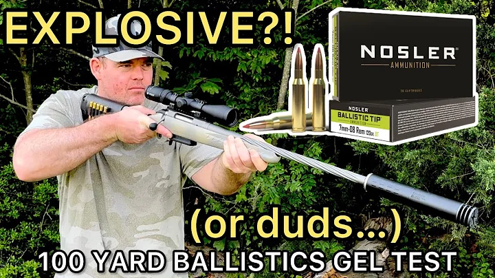 7mm-08 EXPLODER?! Nosler Ballistic Tip Ballistics Gel Ammo Test