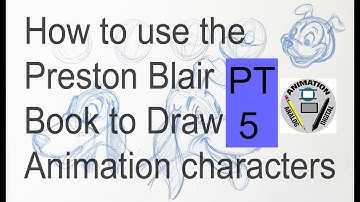 How to use the Preston Blair Book to draw animation characters Part 5.