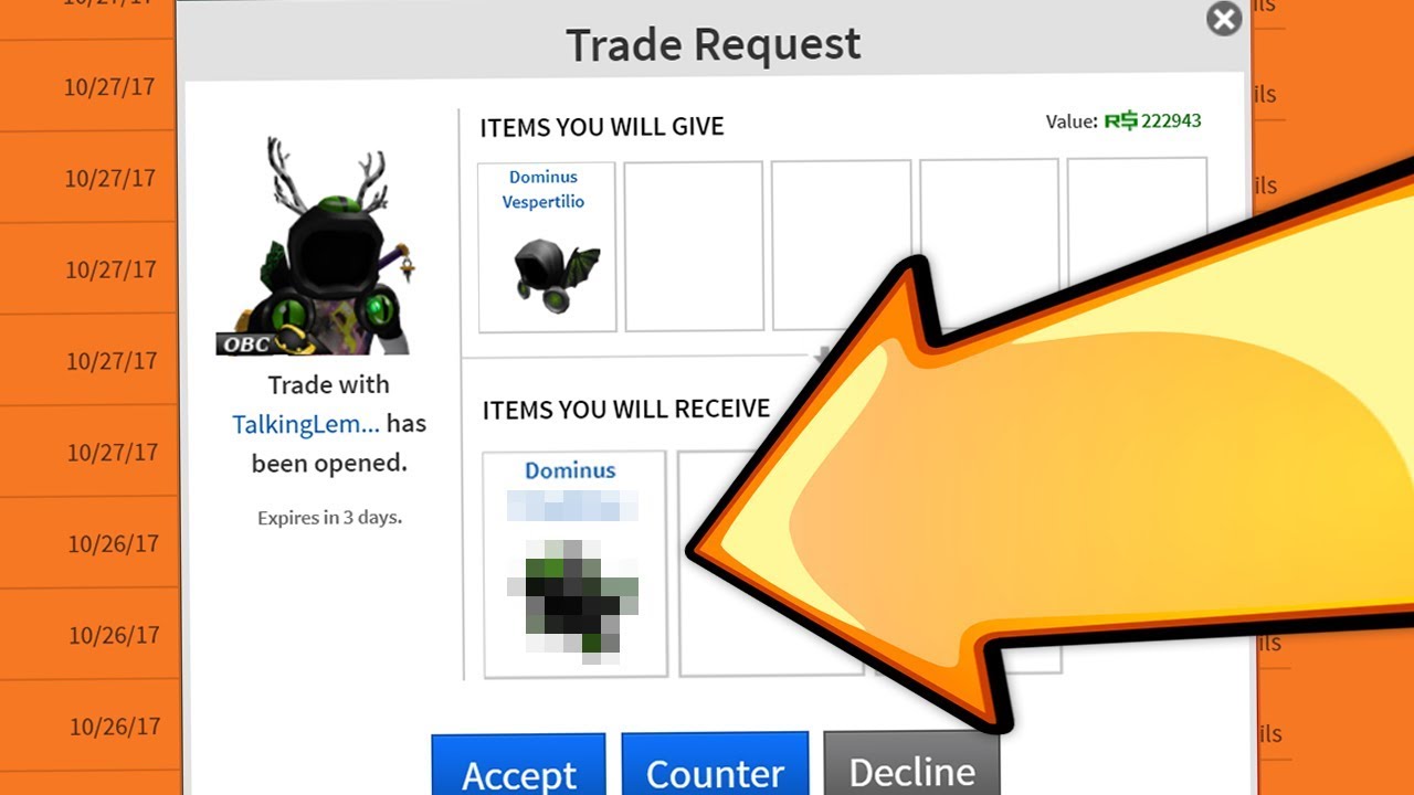 How to watch and stream TRADING FOR A NEW DOMINUS! - Roblox - 2018