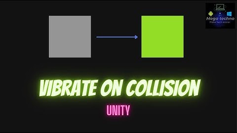 How to vibrate on collision in unity
