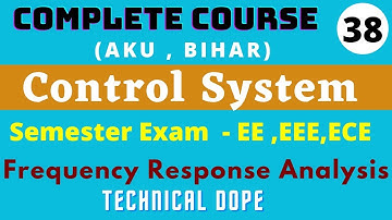 Lec-38 Frequency Response Analysis। Control System| AKU ,Bihar। EE,EEE,ECE। #akubihar #electrical