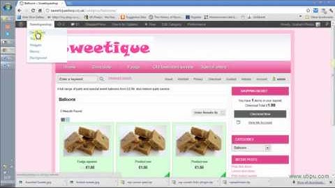 Shopperpress home page and categories