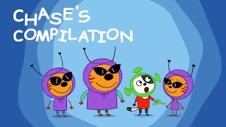 KidECats | Chase's compilation | Cartoons for Kids about Space and Aliens