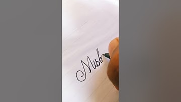 Misbah name in cursive handwriting subscribe to my channel #short