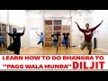 Diljit Dosanjh - Pagg Wala Munda | Bhangra Dance Steps & Tutorials | Learn Bhangra