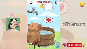 Satisroom: Perfectly Organize 65 - Bathing a capybara - Gameplay walkthrough