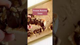 Frozen Banana Treat: healthy, easy and delicious. #kidsfood #kidsfoodideas #kidssnacks #summerfood
