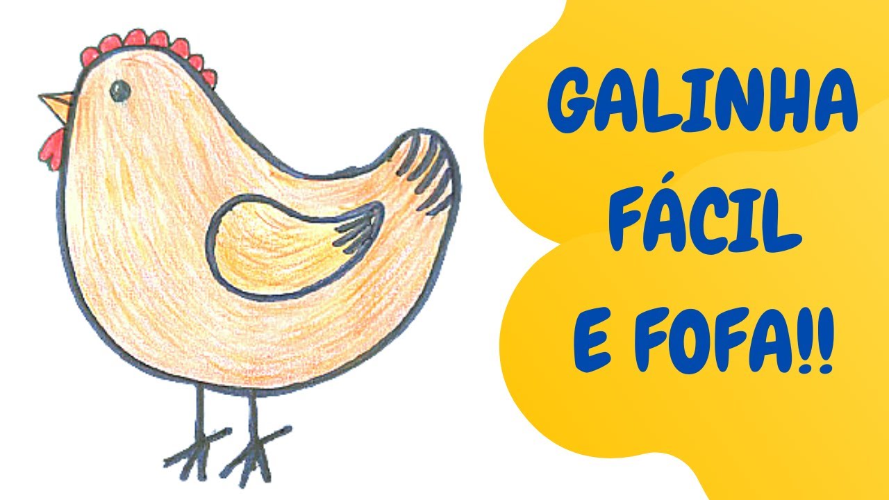 Como Desenhar uma Galinha Passo a Passo (Curso Grátis)