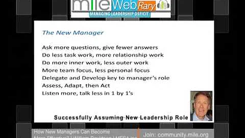 How New Managers Can Become More Effective? | Will...