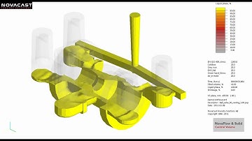 Casting simulation of a SG Ball valve with NovaFlow&Solid CV